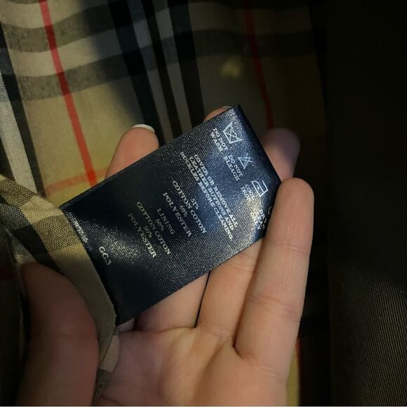 BURBERRY Nova Check Olive Green Trench Coat sz. XL | 48 - Picture 13 of 13